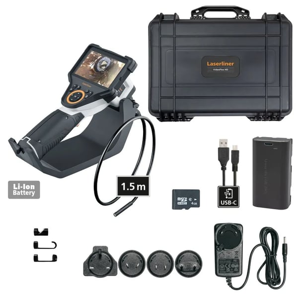 Laserliner VideoFlex HD Duo, 1280 x 720 piksler, 12,7 cm (5"), 1280 x 720 piksler, JPEG, 80°, 2x