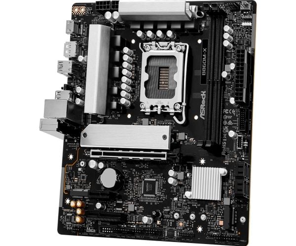 ASRock B860M-X - Hovedkort - micro ATX - LGA1851-sokkel - B860 Chipset - USB-C 3.2 Gen 2x2, USB-C 3.2 Gen 1, USB 3.2 Gen 1 - 2.5 Gigabit LAN - innb...