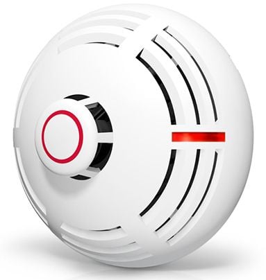 Satel DCP-100, Fast temperatur varmeføler, Koblet med ledninger (ikke trådløs), 65 °C, Tak/Vegg, Hvit, AC/DC
