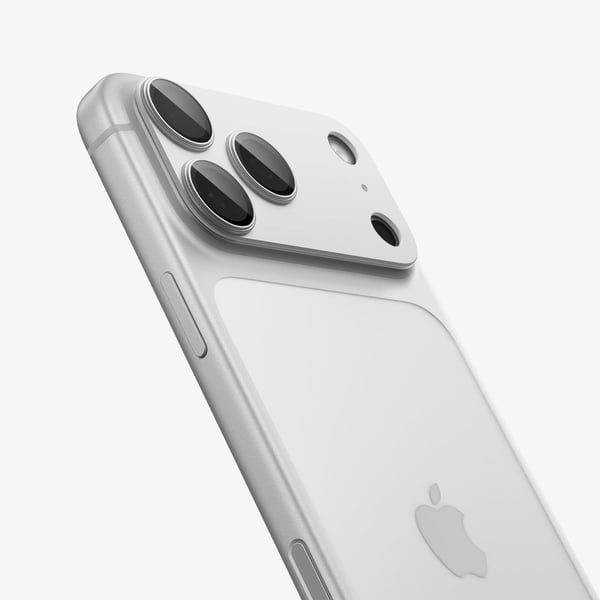 Spigen Optik Pro XL EZ Fit, Apple, iPhone 17 Pro, Dammresistent, Reptålig, Silver, 2 styck