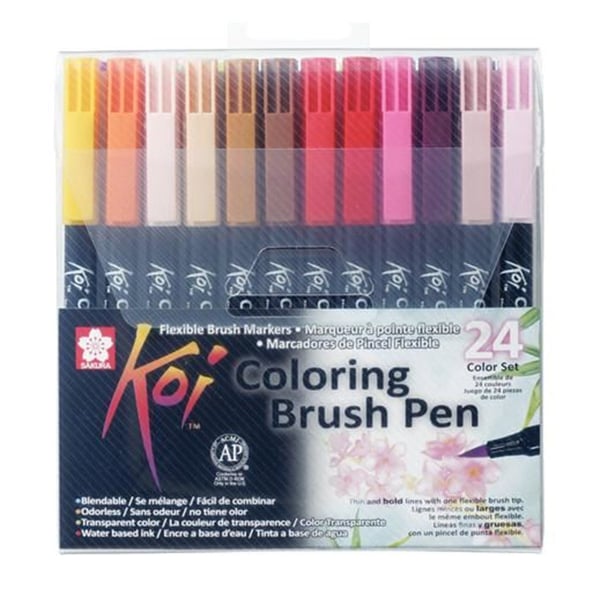 Sakura Koi penseltusjsett, 24 farger