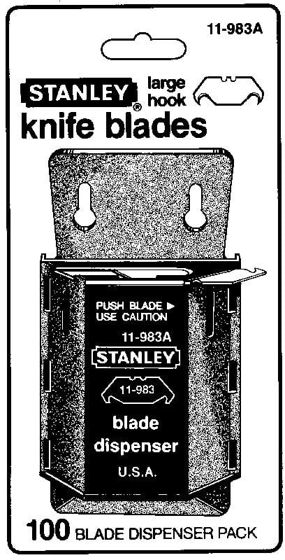 Stanley 0-11-983, 5 kpl, 50 mm, 0,65 mm, Satiini teräs