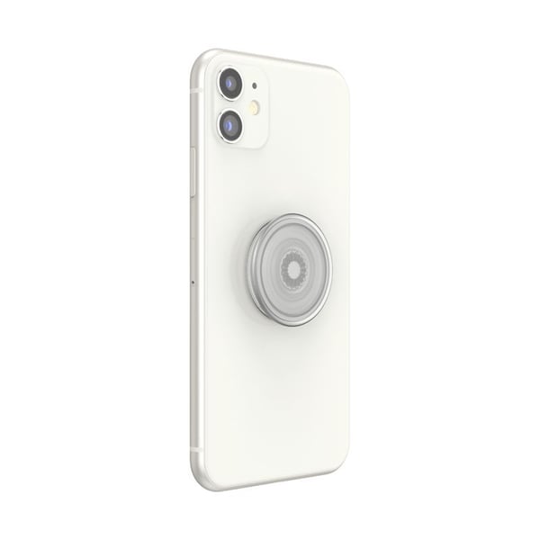 PopSockets PlantCore, Grepp, Grå, Translucent, Symmetriskt mönster, Universal, 1 styck, 38,8 mm