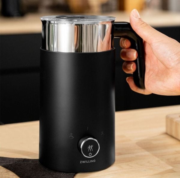 ZWILLING Enfinigy, Automatisk melkeskummer/varmer, Svart, Rustfritt stål, 400 ml, 200 ml, Varm & Kald