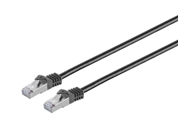 MicroConnect - Nettverkskabel - RJ-45 (hann) til RJ-45 (hann) - 15 m - SFTP, PiMF - CAT 7 - uten hindringer - svart