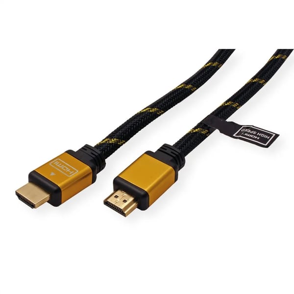 ROLINE 11.04.5561, 1 m, HDMI Type A (Standard), HDMI Type A (Standard), Svart