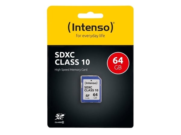 Intenso - Flashminnekort - 64 GB - Class 10 - SDXC