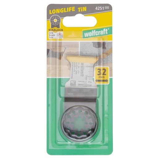 wolfcraft GmbH 4251000, Alumiini, Ruostumaton teräs, Kovametalli (TC), 3,2 cm, 1,2 mm, 3 cm, 1 kpl