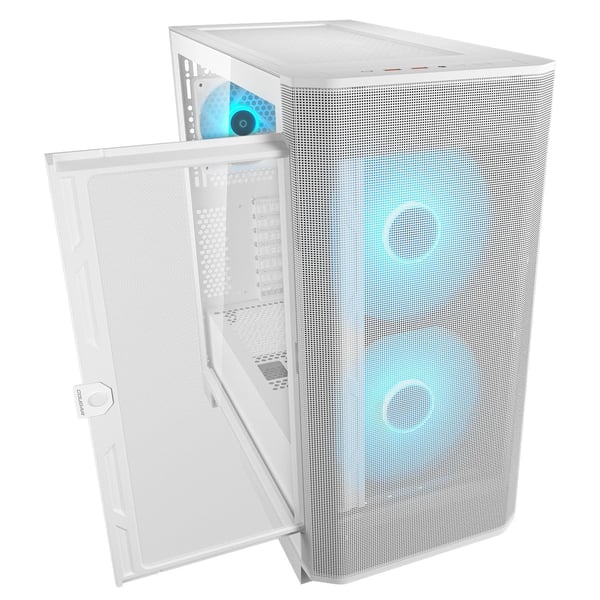 COUGAR CGR-5YA6W-RGB, Midi Tower, PC, Vit, ATX, CEB, EATX, micro ATX, Mini-ITX, Spela, Multi