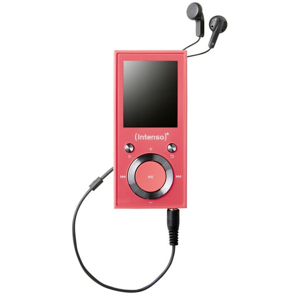 Intenso Video Scooter BT, MP3-spelare, 16 GB, LCD, USB 2.0, Rosa, Hörlurar