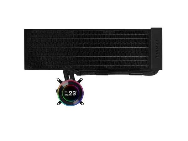 Lian Li GA II Hydroshift II LCD-C 360N, Alt-i-ett væskekjøler, Svart