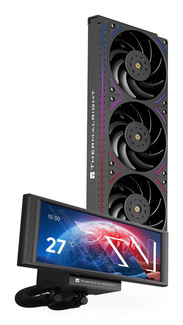 Thermalright Trofeo Vision 360 ARGB-vifte, svart