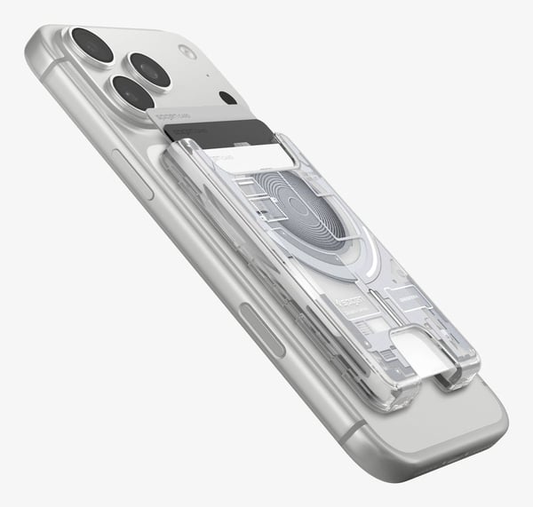 Spigen Ultra Hybrid Zero One V2, Kortholder, Hvit, Polykarbonat (PC), Termoplastisk polyuretan (TPU), Apple, Apple - iPhone 12 or newer or with Mag...