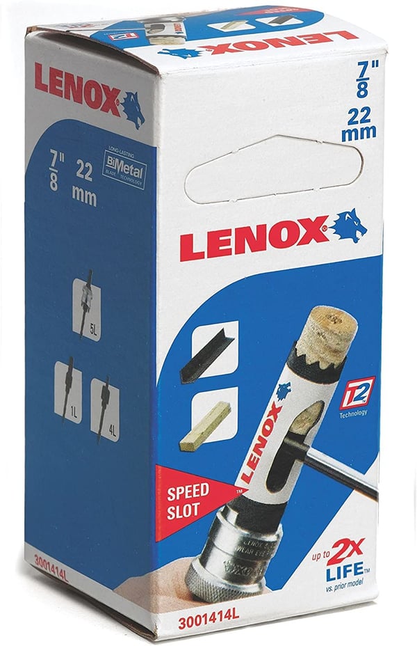 Lenox SPEED SLOT bimetalhulsav, 22 mm