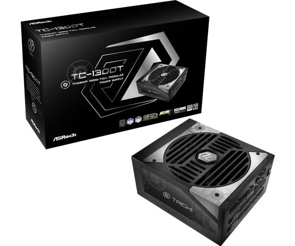 ASRock Taichi TC-1300T - Strømforsyning (intern) - ATX12V 3.1/ EPS12V - 80 PLUS Titanium - Cybenetics Titanium - AC 100-240 V - 1300 watt