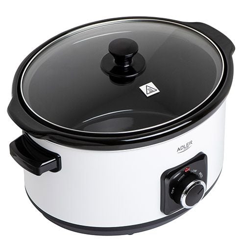 Adler AD 6413W, 5,8 l, Vit, Svart, Rotations-, 10 personer, 85 ° C, 100 ° C