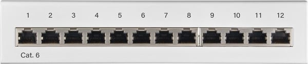 Goobay 62070, RJ45, Cat6, S/UTP (STP), 22/26, Hvit, 1U