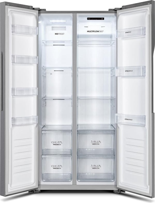 Gorenje NRS8182KX side-by-side-kyl/frys 441 L, energiklass E, 83,2 cm