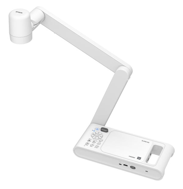 Epson ELPDC30 - Digitaalinen dokumenttikamera - käsikamera - väri - 13 000 000 pikseliä - 4K UHD (3840 x 2160) - ääni - langaton - VGA, HDMI - WiFi...