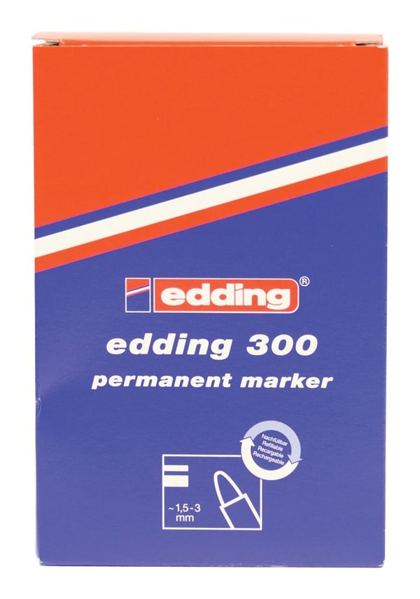 Pysyvä tussi edding 300, pyöreä, lajiteltu