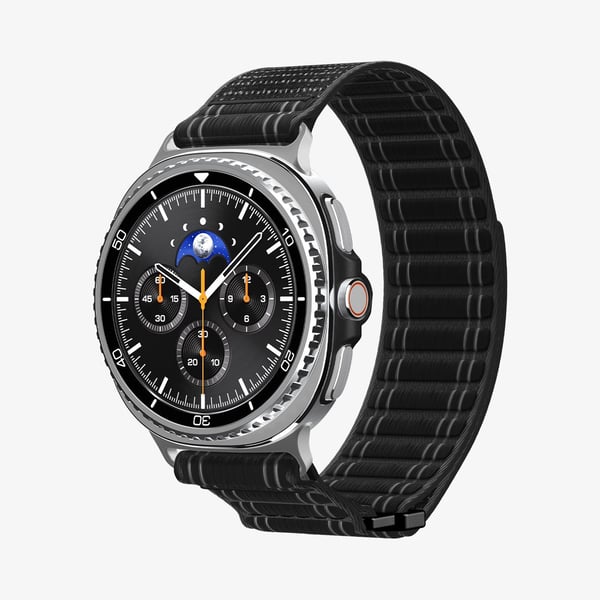 Spigen WBF0, Band, Smartklokke, Svart, Samsung, Watch 8 (40/44 mm)/Watch 8 Classic (46mm), Stoff