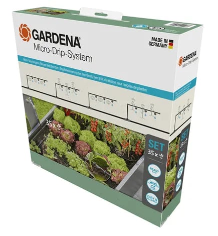 Gardena Micro-Drip-System Set Höjdad bädd/Bädd (35 växter)