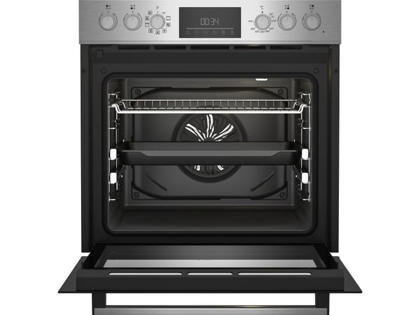 Beko BBUM12341XE, Sonebasert induksjon, 4 zone(s), Glass, Svart, Berøringskontroll, Rund