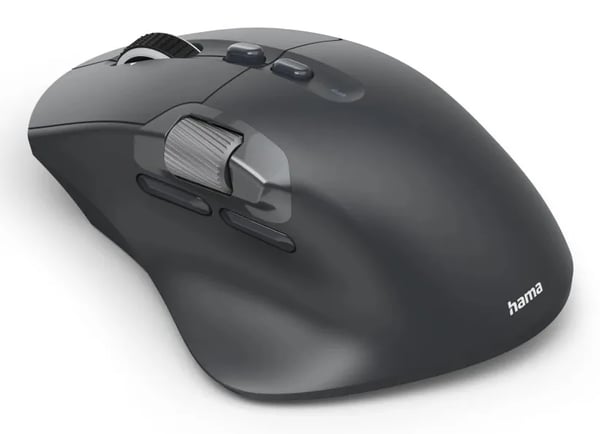 Hama WM-900, oikeakätinen, optinen, langaton RF + Bluetooth, 3200 dpi, musta