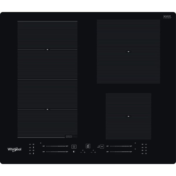 Whirlpool WF S7560 NE, Svart, Innebygget, 60 cm, Sonebasert induksjon, Keramisk, 4 zone(s)