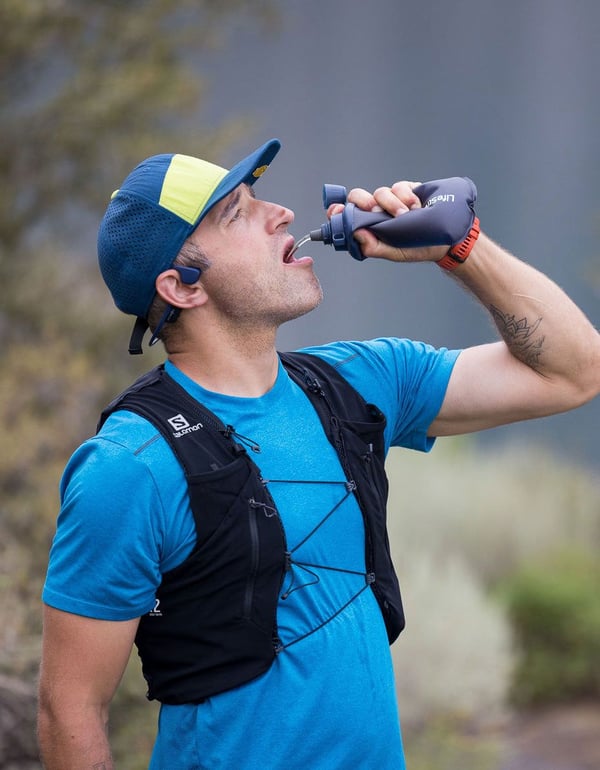 LifeStraw Collapsible Squeeze Bottle, 650 ml, Daglig användning, Blå, Plast, Vuxen, Man / Kvinna