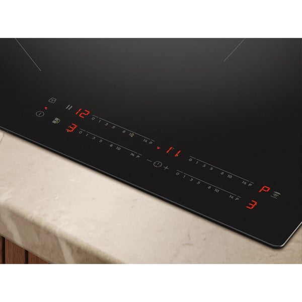 Electrolux EIV83443CT, Svart, Innebygget, 80 cm, Sonebasert induksjon, Glass-keramikk, 4 zone(s)