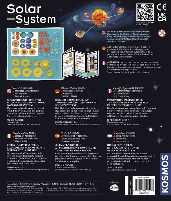 Orbiting Solar System 12L, eksperimentelt sett