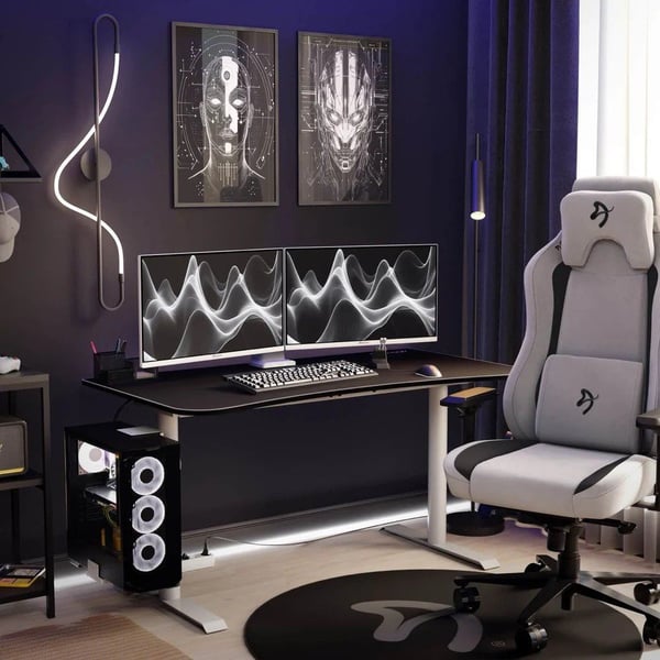Arozzi Arena Gaming Desk - Medium - White