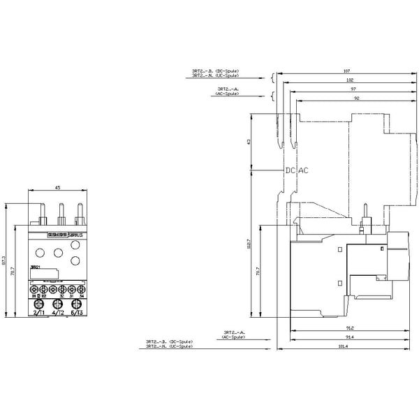 Siemens 3RR2142-1AA30 3RR21421AA30 overvåkingsrelé