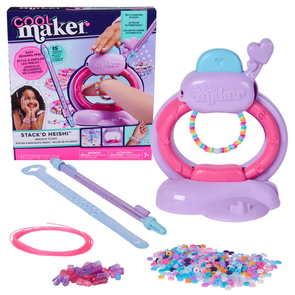 Cool Maker Stack'd Heishi Studio armbåndsett, 1200+ perler, 15 armbånd
