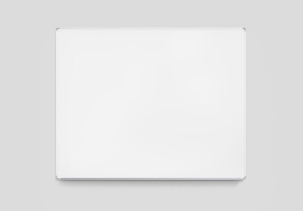Lintex Boarder - Valkotaulu - seinäkiinnitettävä - 1205 x 1205 mm - keraaminen teräs - magneettinen - anodisoitu alumiinirunko harmailla kulmilla v...
