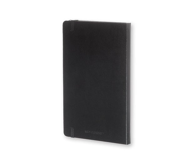 Moleskine Classic, Yksivärinen, Musta, 240 arkkia, 70 g/m², Pisteruudukkopaperi, Kovakantinen
