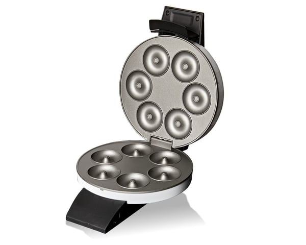 Cloer 6121, Donitsikone, 6 donitsit, Musta, Valkoinen, 520 W, 220-240 V, 222 mm
