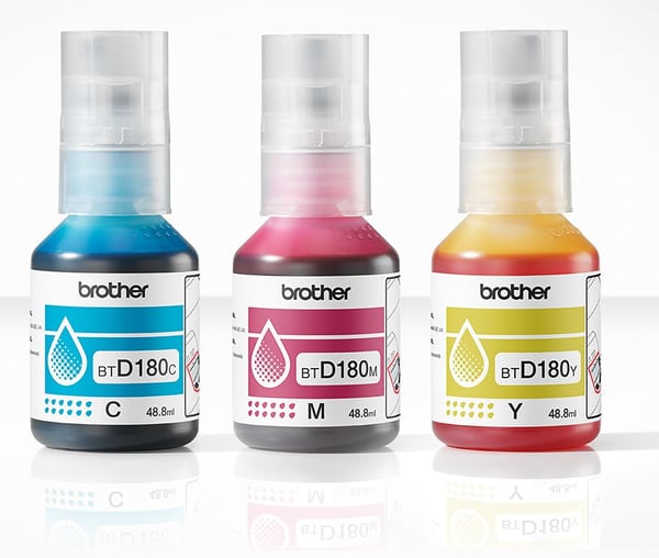 Brother BTD180CLVAL CMY-mustepullot DCP-T580DW, 5000 sivua, 3 kpl
