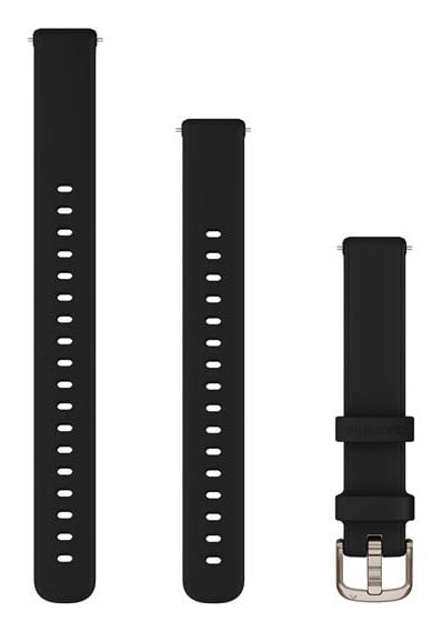 Garmin Lily 2 silikonarmband, svart