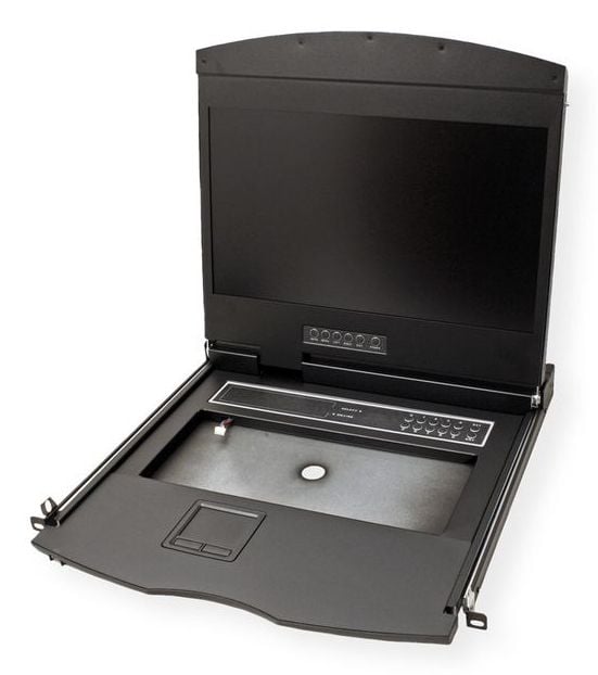 VALUE 19" KVM-konsoll, 48 cm (19") TFT (16:9), VGA, USB, tastaturoppsett UK (26.99.0130)