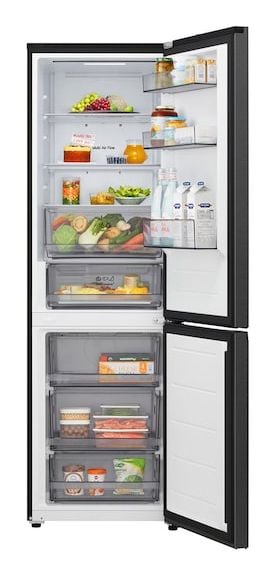 LG GBBSJ1CCEP kombiskap 333 L, energiklasse C, 59,7 cm, svart