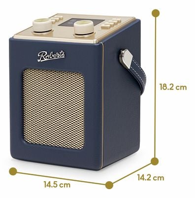 Roberts Radio Revival Mini 2 radio DAB+ FM Bluetooth, marinblå
