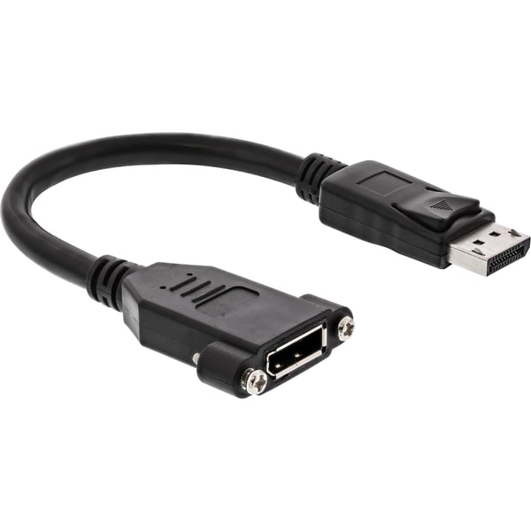 InLine 17100I, 0,2 m, DisplayPort, DisplayPort, Hankjønn, Hunkjønn, Svart