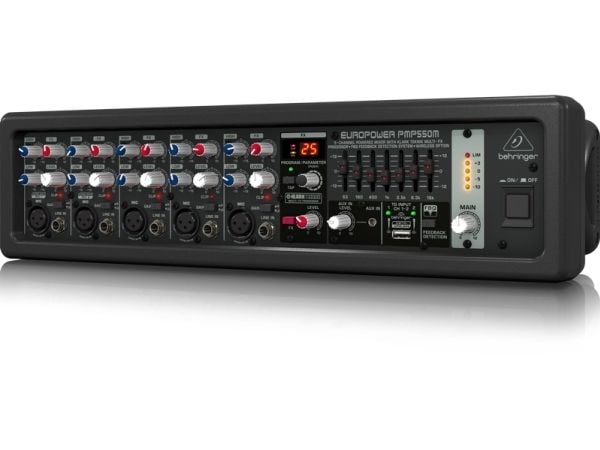 Behringer PMP550M, 5 kanaler, Sort