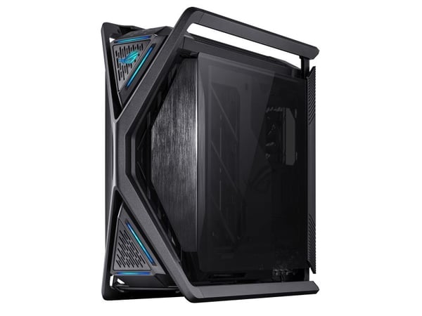 ASUS ROG Hyperion GR701 - FT spel - utökad ATX - genomskinlig sidopanel (härdat glas) - ingen strömförsörjning - USB/ljud
