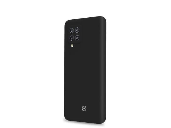 Celly Cromo - Baksidedeksel for mobiltelefon - termoplast-polyuretan (TPU), silikonbelegg - svart - for Samsung Galaxy A23