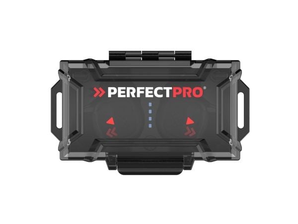 PerfectPro H-10 øretelefoner med hørselsvern, trådløse, svart/rød