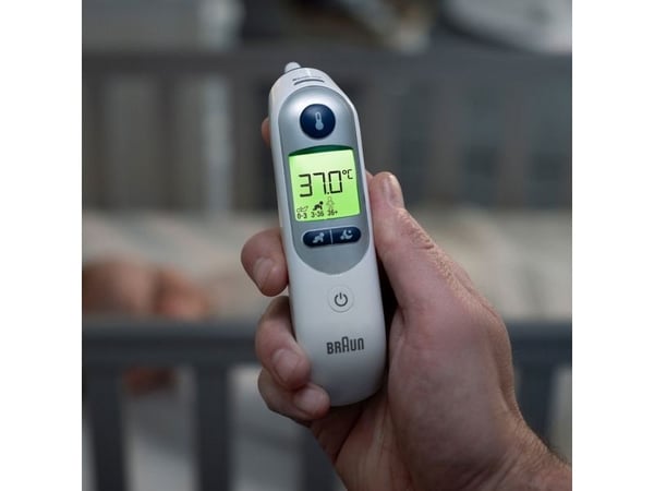 Braun IRT6525, Kontakttermometer, Hvit, Øre, Knapper, °C, Kroppstemperatur