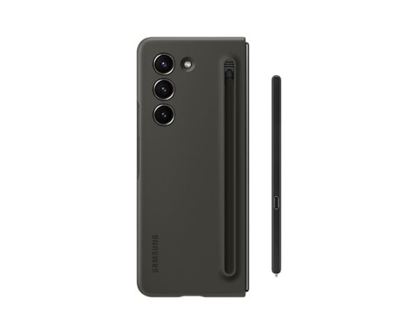 Samsung EF-OF94P - Lommebok for mobiltelefon - smal, S-penn - grafitt - for Galaxy Z Fold5